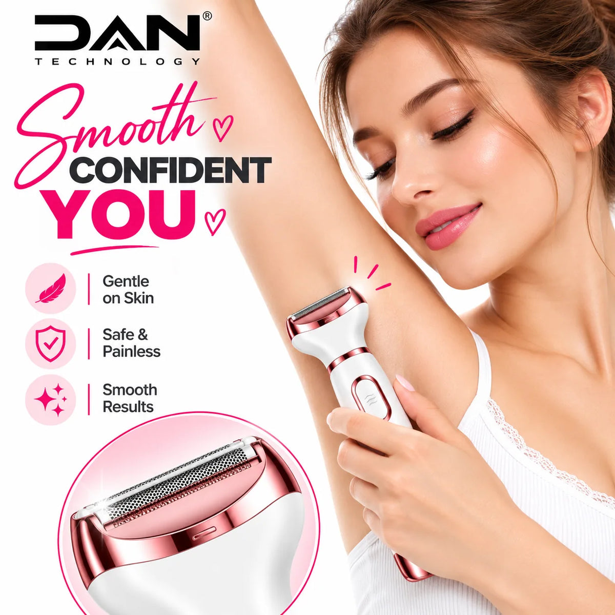 DAN TECHNOLOGY Premium USB Rechargeable Electric Shaver