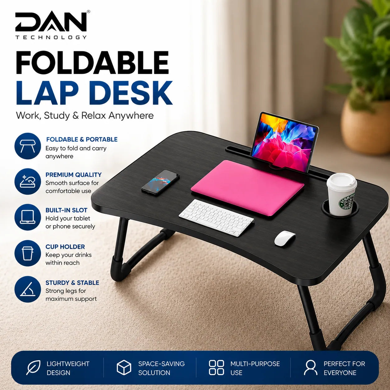 DAN TECHNOLOGY Portable Laptop Table