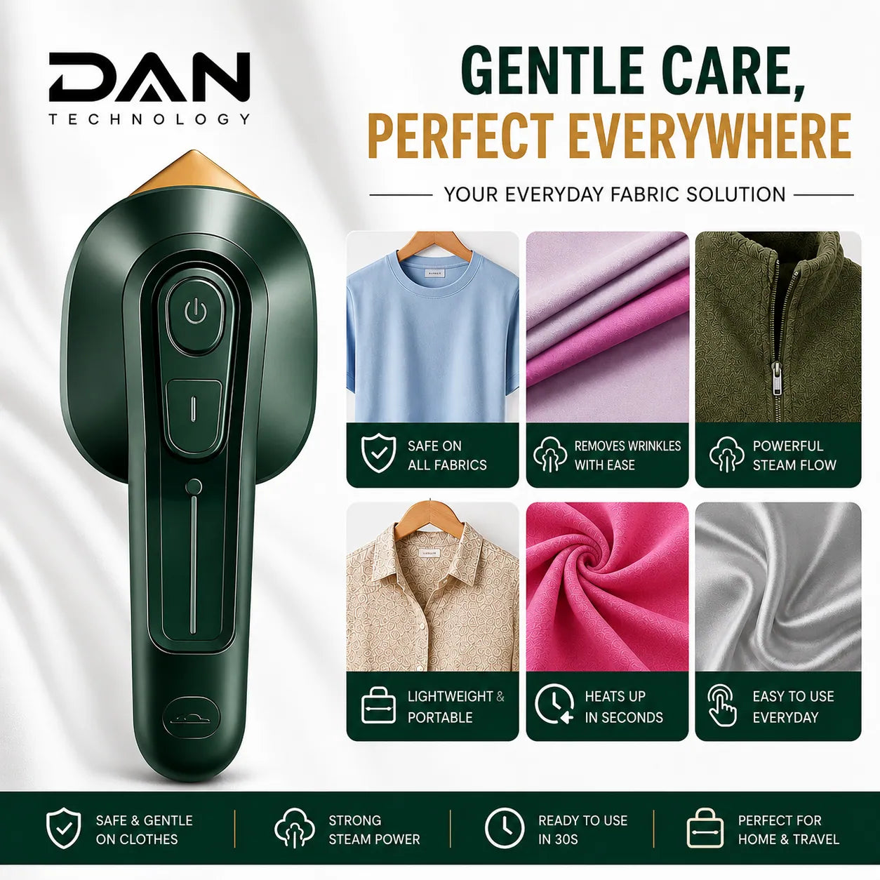DAN TECHNOLOGY Mini Portable Steam Iron