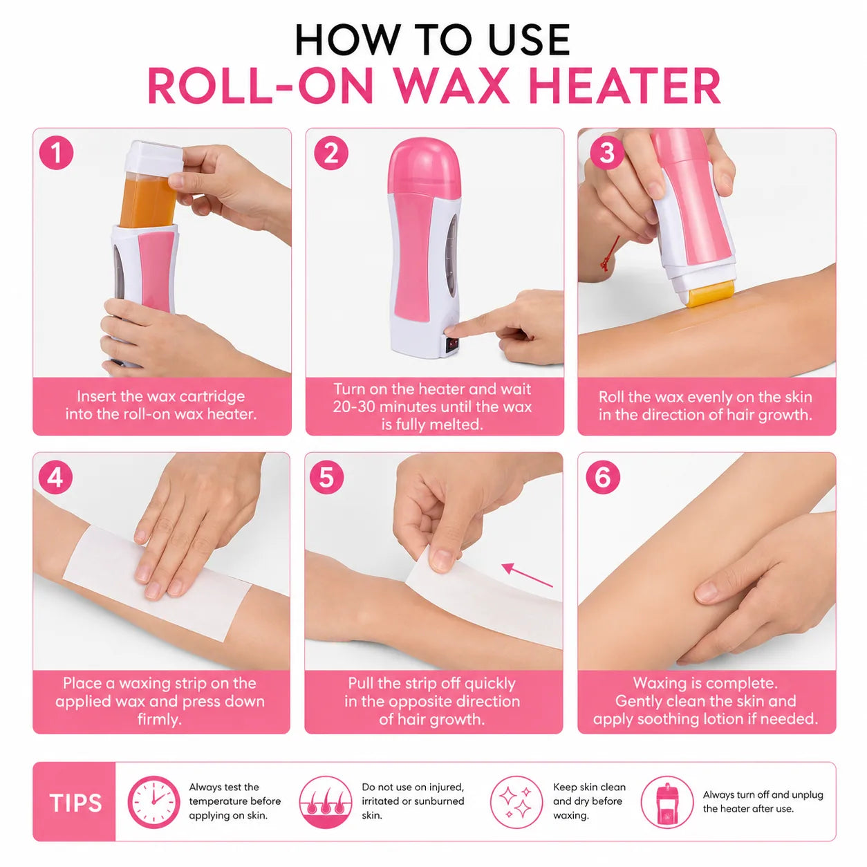 DAN TECHNOLOGY 3-in-1 Roll-On Wax Heater Kit