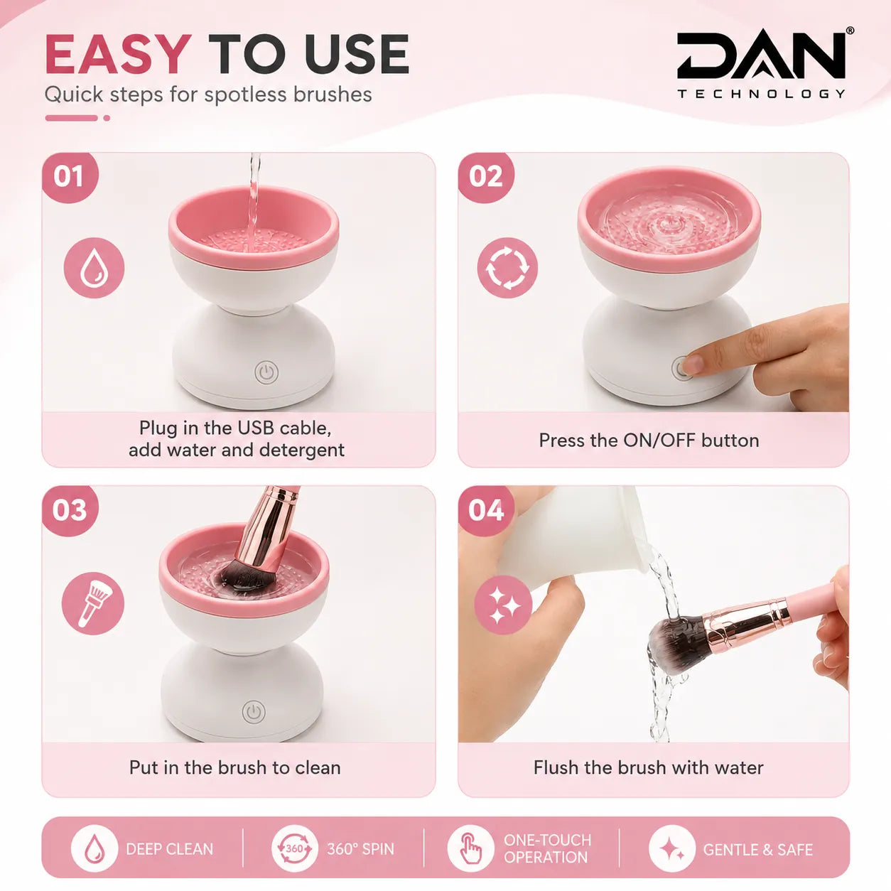 DAN TECHNOLOGY USB Electric Brush Cleaner