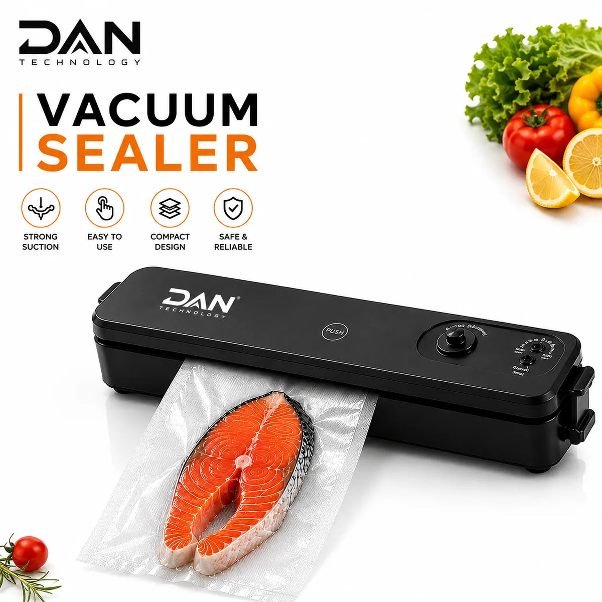 DAN TECHNOLOGY Premium Food Vacuum Sealer