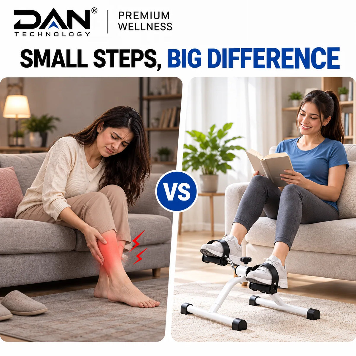 DAN TECHNOLOGY Premium Portable Pedal Exerciser