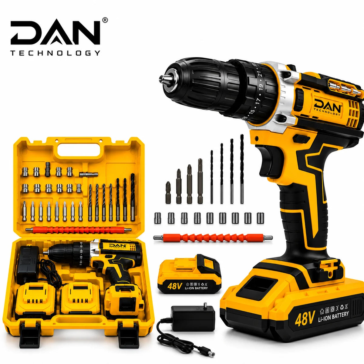 DAN TECHNOLOGY Professional Cordless Impact Drill & Screwdriver