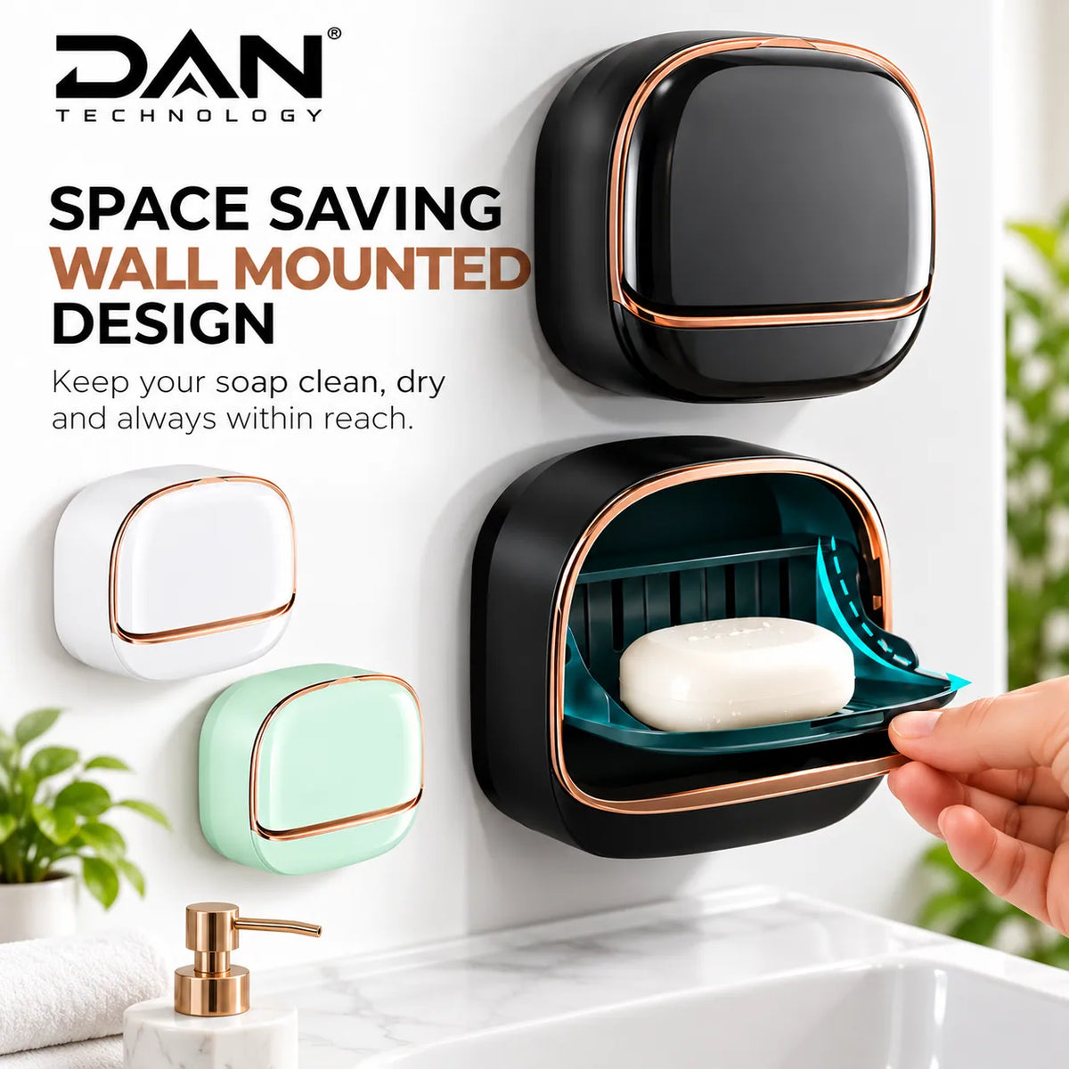 DAN TECHNOLOGY Premium Wall-Mounted Soap Holder