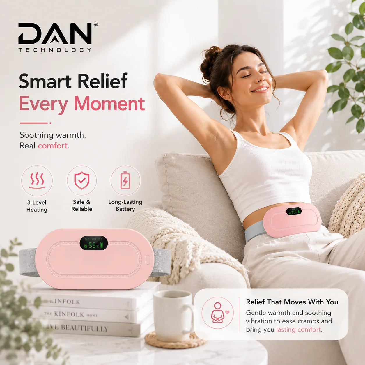DAN TECHNOLOGY Cordless Heating & Vibration Belt